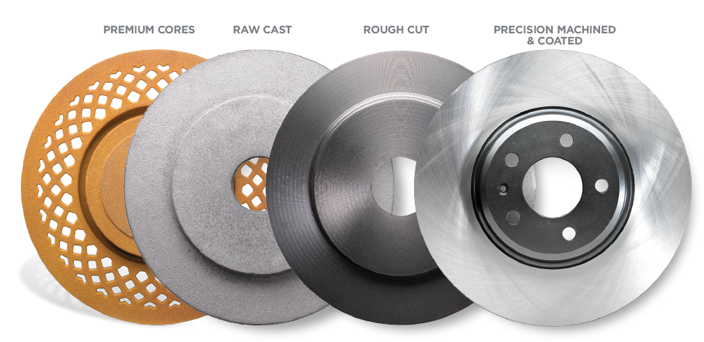 Coated brake discs